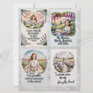 Positive Affirmative Cards und Insta Quote Feiertagskarte