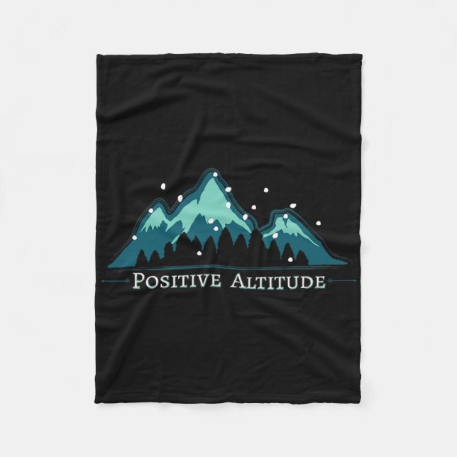 Positive Altitude Mountain Climbing  Fleecedecke (Vorderseite)