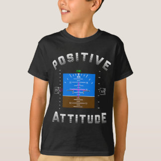 Positive Attitude Aviation Pilot Gift Primärer Fan T-Shirt