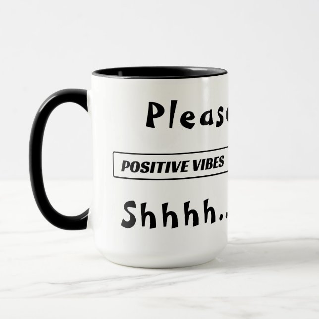 " Positive Beats" Bar " Tasse (Links)