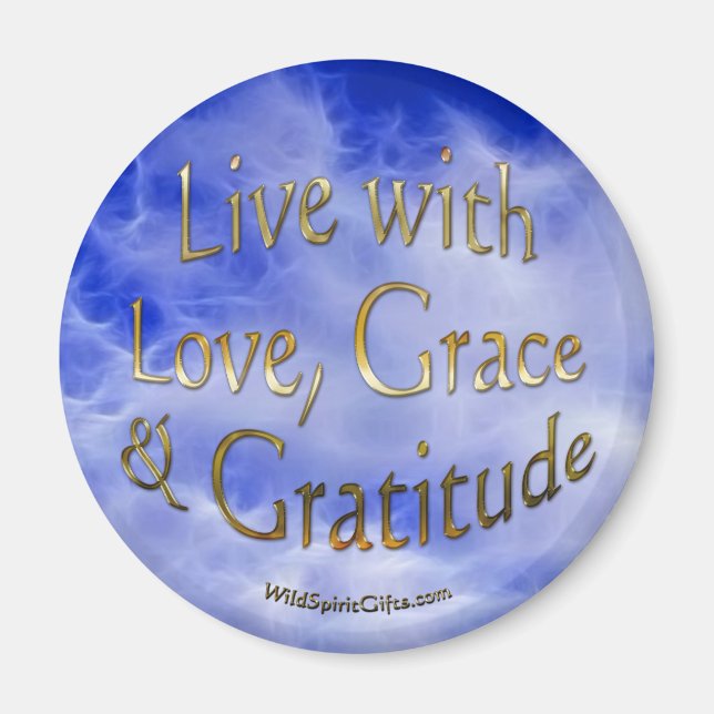 Positive Bejahung und Glaubensmagnet Magnet (Vorne)