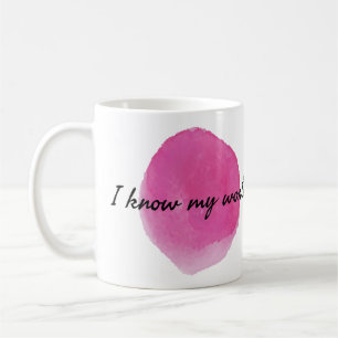 positive Bejahungen der Selbstannahme Kaffeetasse