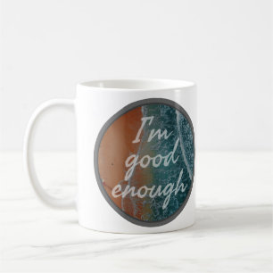 positive Bejahungen vor dem Bett für die Liebe Kaffeetasse