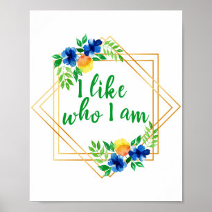 positive Bekenntnisse für Erfolg und Liebe Poster