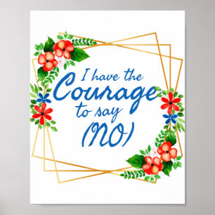 positive Bekräftigungen für Angst und Liebe Poster