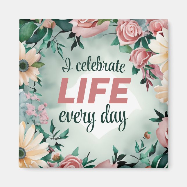 Positive Bestätigung für ein perfektes körperlich  Magnet (Vorne)