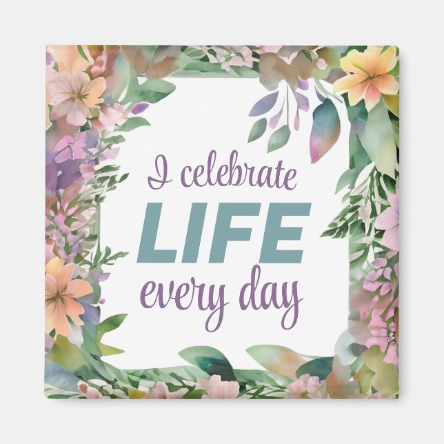 Positive Bestätigung für ein perfektes körperlich  Magnet (Vorne)