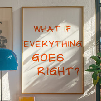 Positive Bestätigungswandkunst | Motivierendes Zit Poster