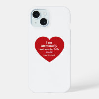 Positive Bibelvers-Affirmation rotes Herz Cute