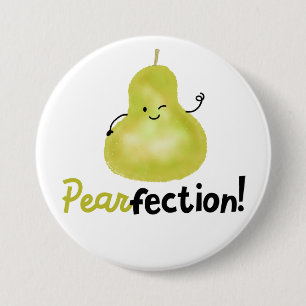 Positive Birnenpuppe - Perfektion Button