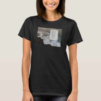 Positive Botschaft mit natürlichem Meereslandschaf T-Shirt