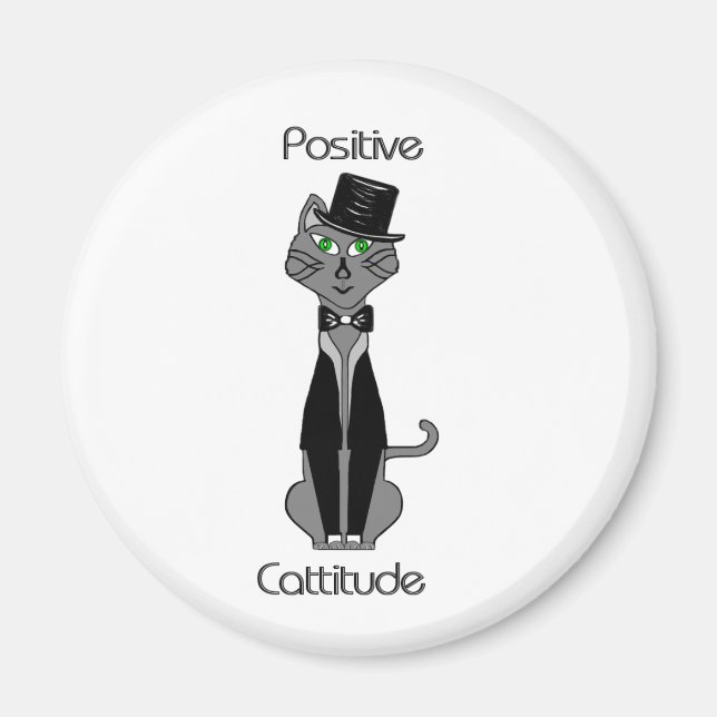 Positive Cattitude Magnet (Vorne)