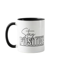 Positive Combo-Tasse bleibe - Kaffee-Quote-Cup