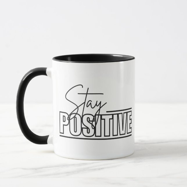 Positive Combo-Tasse bleibe - Kaffee-Quote-Cup Tasse (Links)