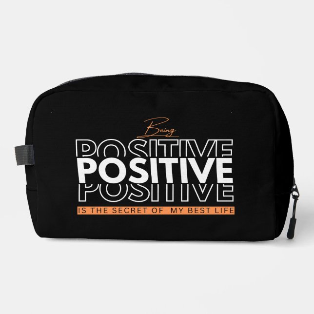 Positive Druckausschnitt Nähtasche Waschbeutel (Vorderseite)