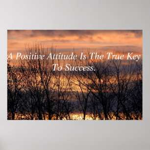 Positive Einstellung Inspirationspopster Poster