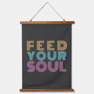 positive Einstellung inspirierende Bejahungen Wandteppich Mit Holzrahmen