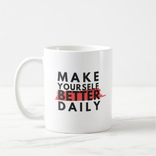 Positive Einstellung motivierend positive Worte Kaffeetasse