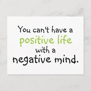positive Einstellung Postkarte