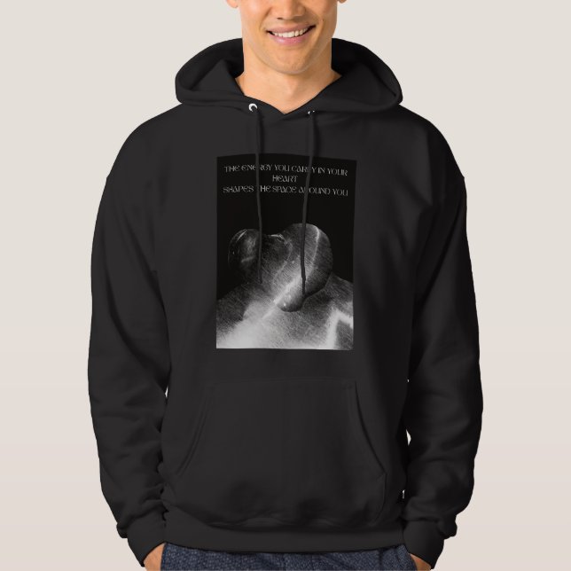 Positive Energie im Herzen Hoodie (Vorderseite)
