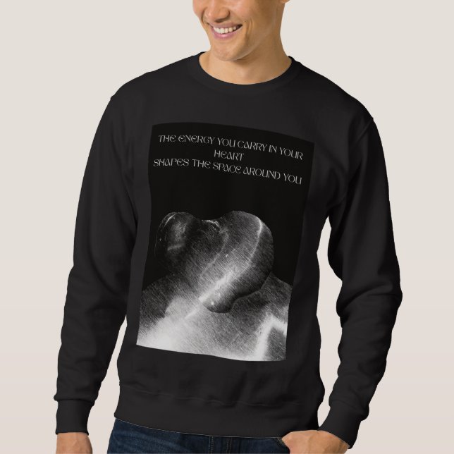 Positive Energie im Herzen Sweatshirt (Vorderseite)