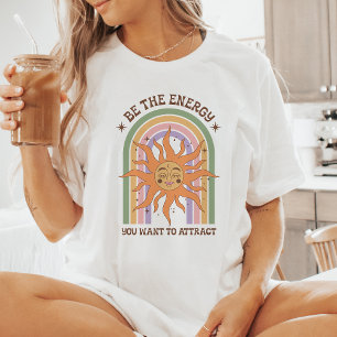 Positive-Energie-Retro-Boho-Sonne Tri-Blend Shirt