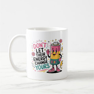 Positive Energie-Tasse   Retro-Akku-Kaffeebecher Kaffeetasse