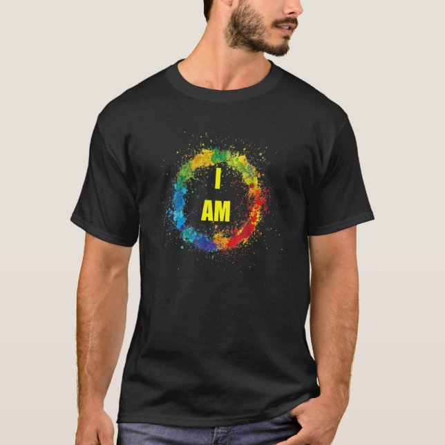 Positive Energy I AM Universe Family Friends Teach T-Shirt (Vorderseite)