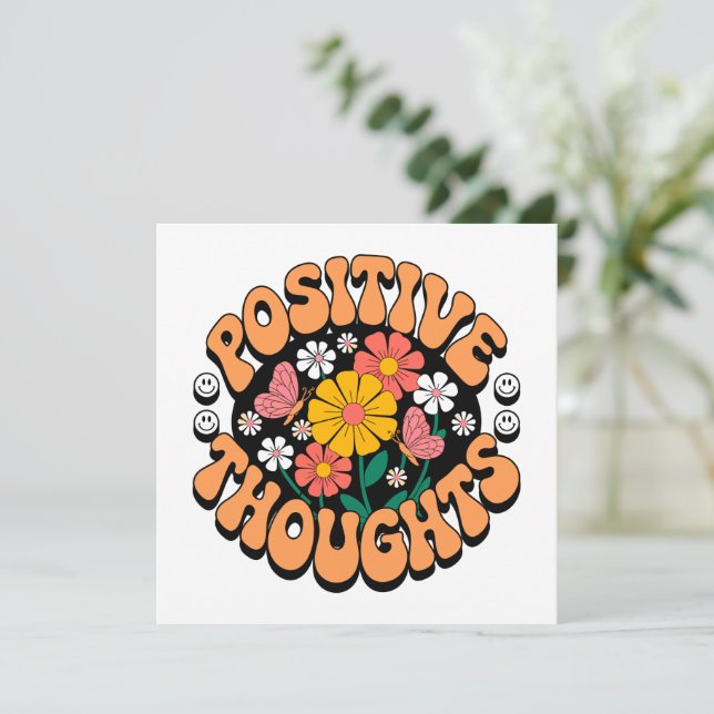 Positive Gedanken - Inspirationsblume (2) (Stehend Vorderseite)