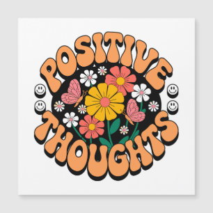Positive Gedanken - Inspirationsblume (2) Magnetkarte
