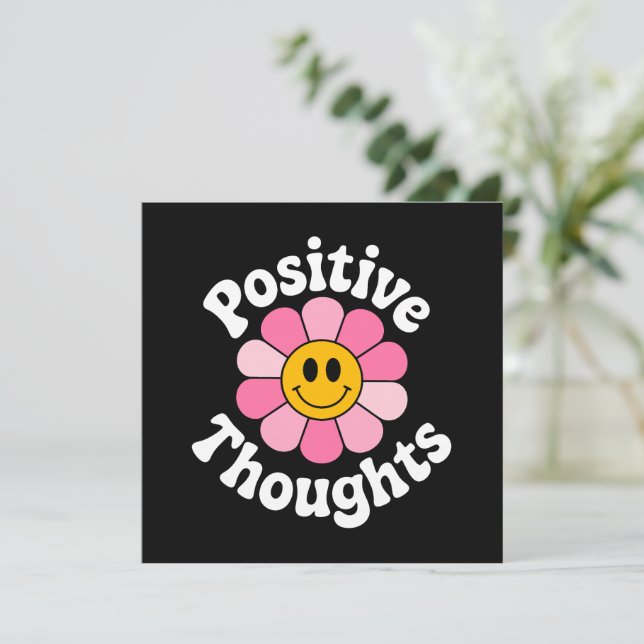 Positive Gedanken - Inspirationsflorale (Stehend Vorderseite)