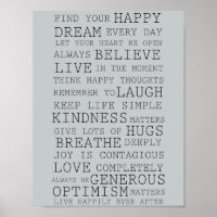 Positive Gedanken Inspirationswörter