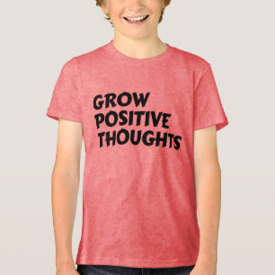 positive Gedanken inspirierende Typografie entwick Tri-Blend Shirt