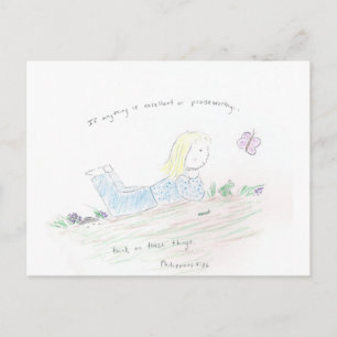 Positive Gedanken Postkarte