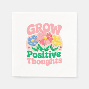Positive Gedanken wachsen - Inspirationsblume (6) Serviette