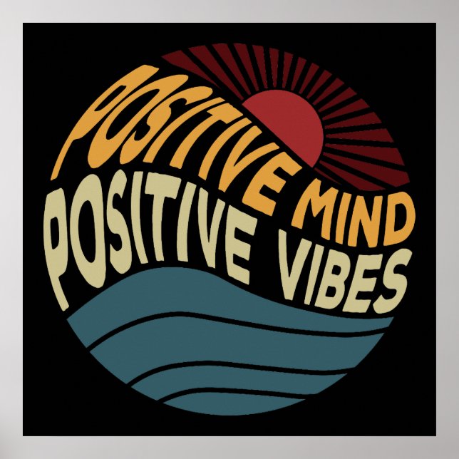 Positive Geist Positive Vibes Poster (Vorne)