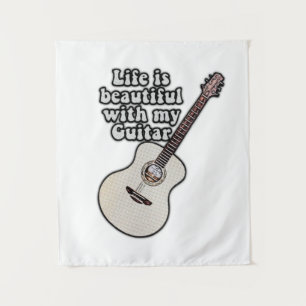 positive Gitarrenspieler-Redewendungen Wandteppich