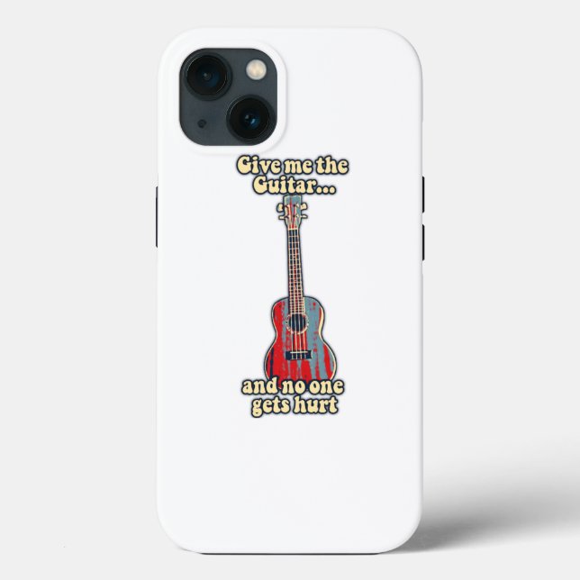 positive Gitarrenwörter für Gitarrenliebhaber Case-Mate iPhone Hülle (Rückseite)