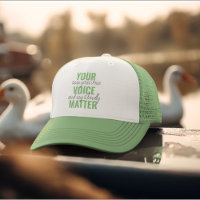 Positive Green Deine Stimme zählt Motivationszitat