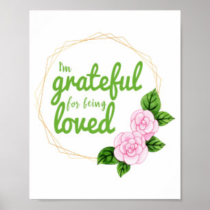 Positive gute vibes Zitate für die Selbstakzeptanz Poster