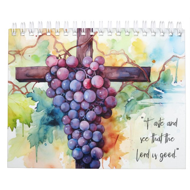 Positive inspirierende Motivation Bibelbibliotheke Kalender (Rückseite)