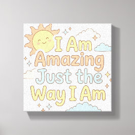 Positive Kids Bestätigung Erstaunlich Genau wie ic Leinwanddruck