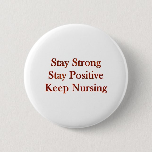 Positive Krankenschwester Button (Vorderseite)