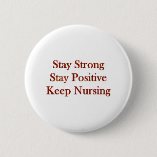 Positive Krankenschwester Button
