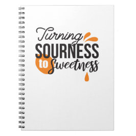Positive Lebensnachricht - Sour auf Sweet verwande Notizblock