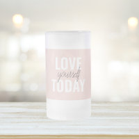 Positive Liebe dich selbst heute Pastell-Rosa Zit