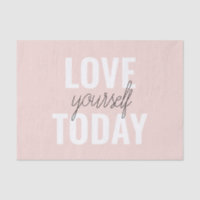 Positive Liebe dich selbst heute Pastell-Rosa Zit