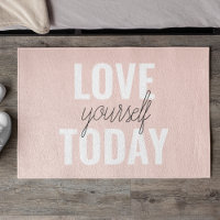 Positive Liebe Sie heute Pastel Pink Zitat