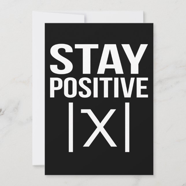 Positive Math Teacher Mathematics Maths Student Dankeskarte (Vorderseite)