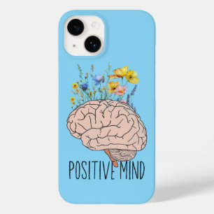 Positive Mind Botanical Brain Motivationsfall Case-Mate iPhone 14 Hülle